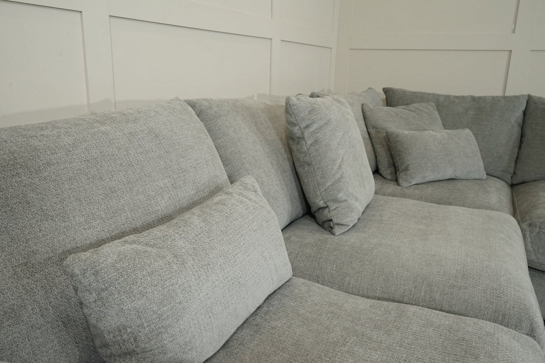 Hollywood Large Corner Sofa, Cloud Grey