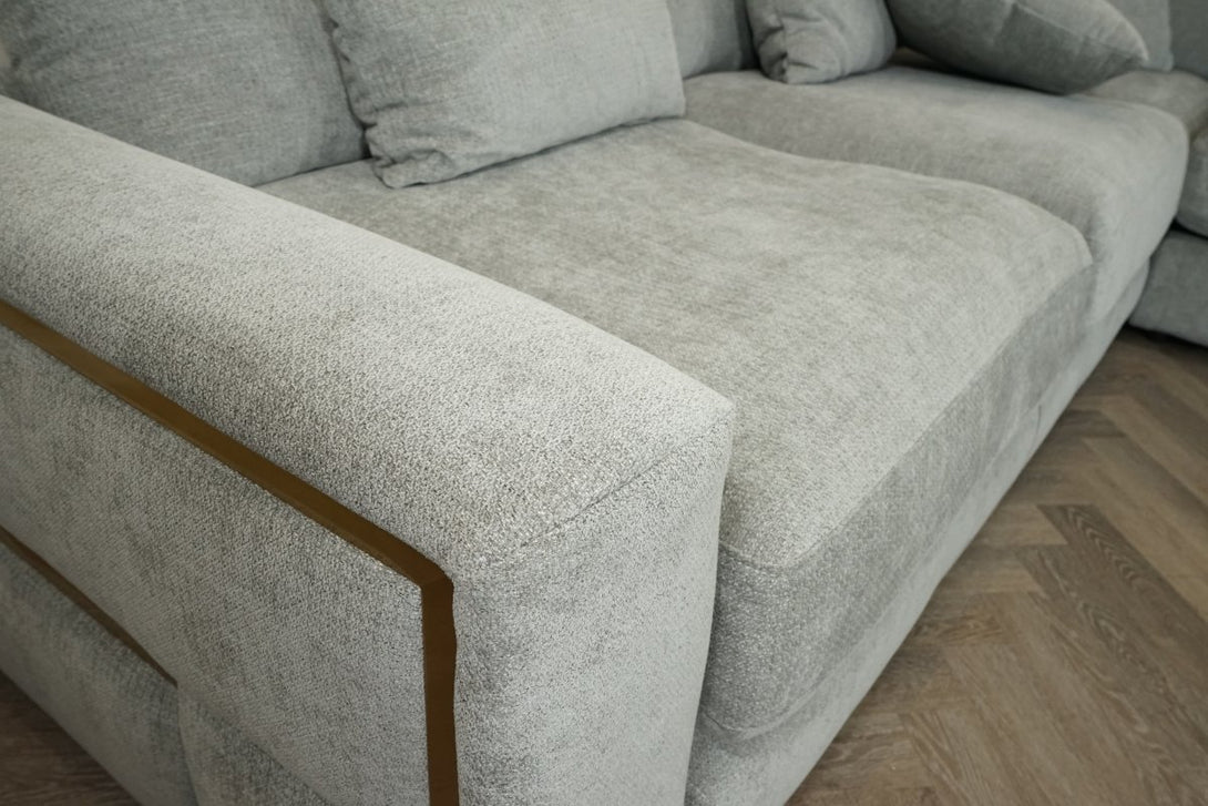 Hollywood Large Corner Sofa, Cloud Grey