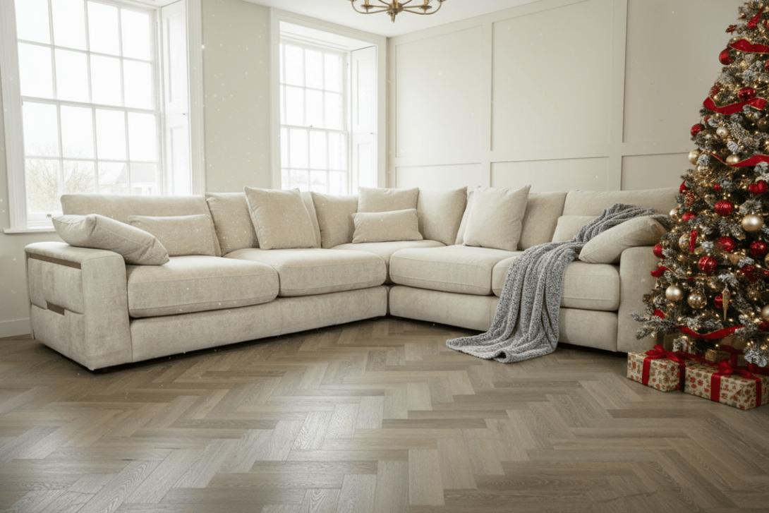 Hollywood Large Corner Sofa, Cloud Sand