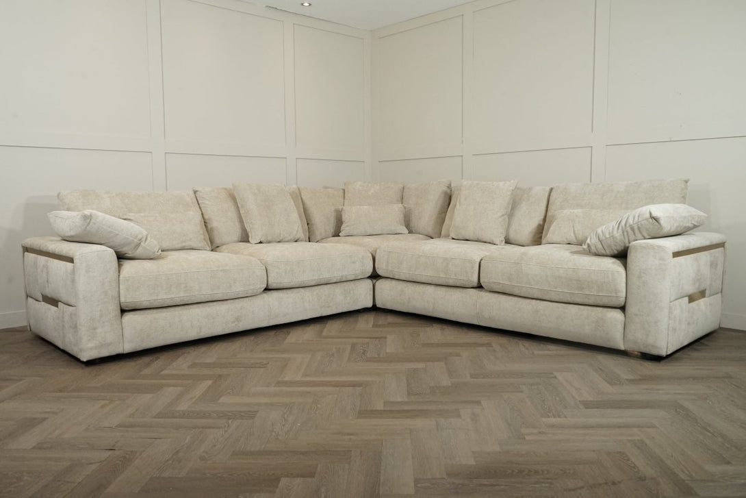 Hollywood Large Corner Sofa, Cloud Sand