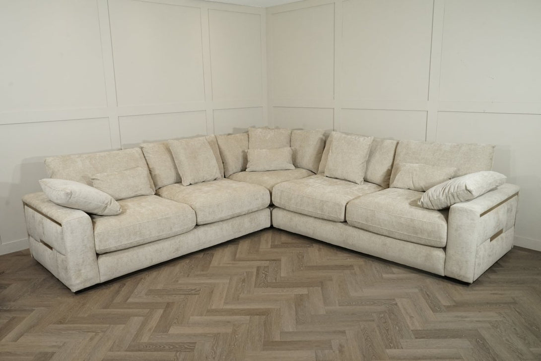 Hollywood Large Corner Sofa, Cloud Sand