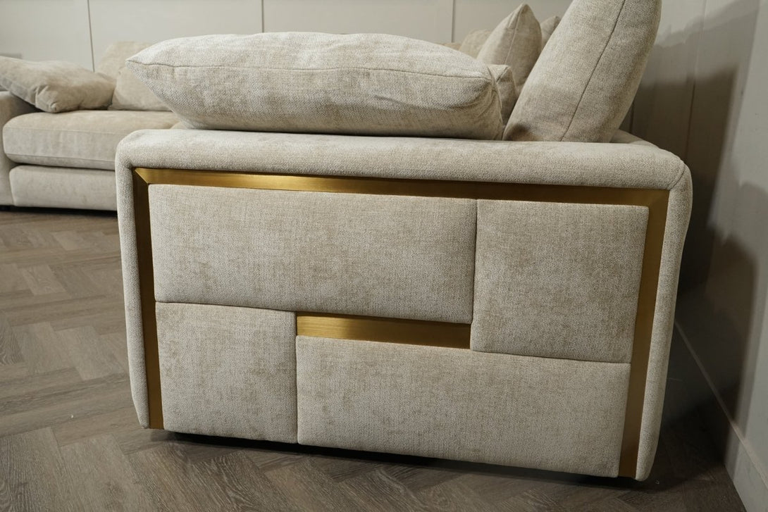 Hollywood Large Corner Sofa, Cloud Sand