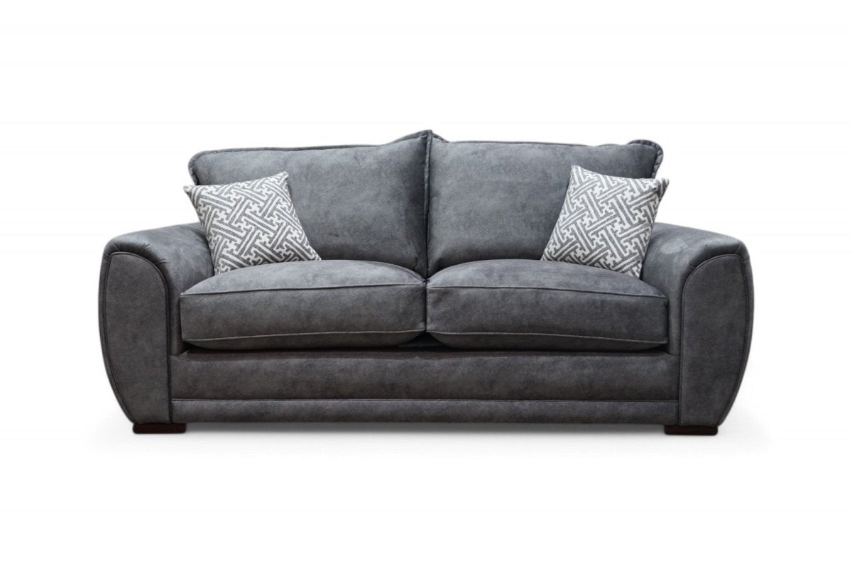 Hourglass Fabric 3 Seater Sofa