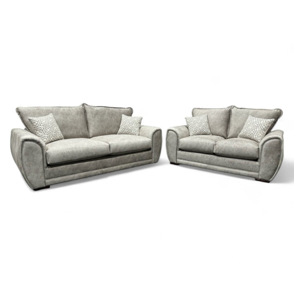 Hourglasss 3 Seater & 2 Seater Sofa Set, Dapple Oatmeal