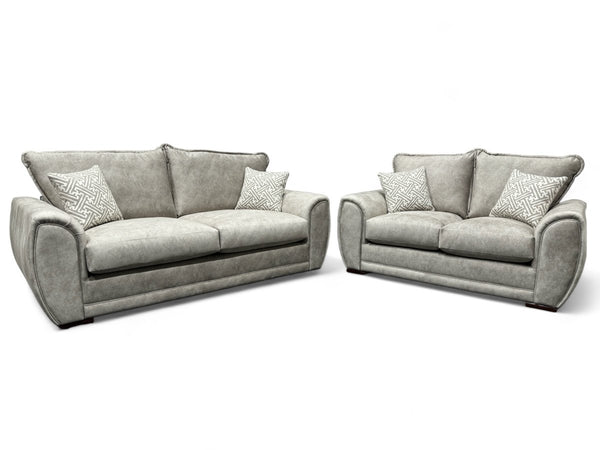 Hourglasss 3 Seater & 2 Seater Sofa Set, Dapple Oatmeal