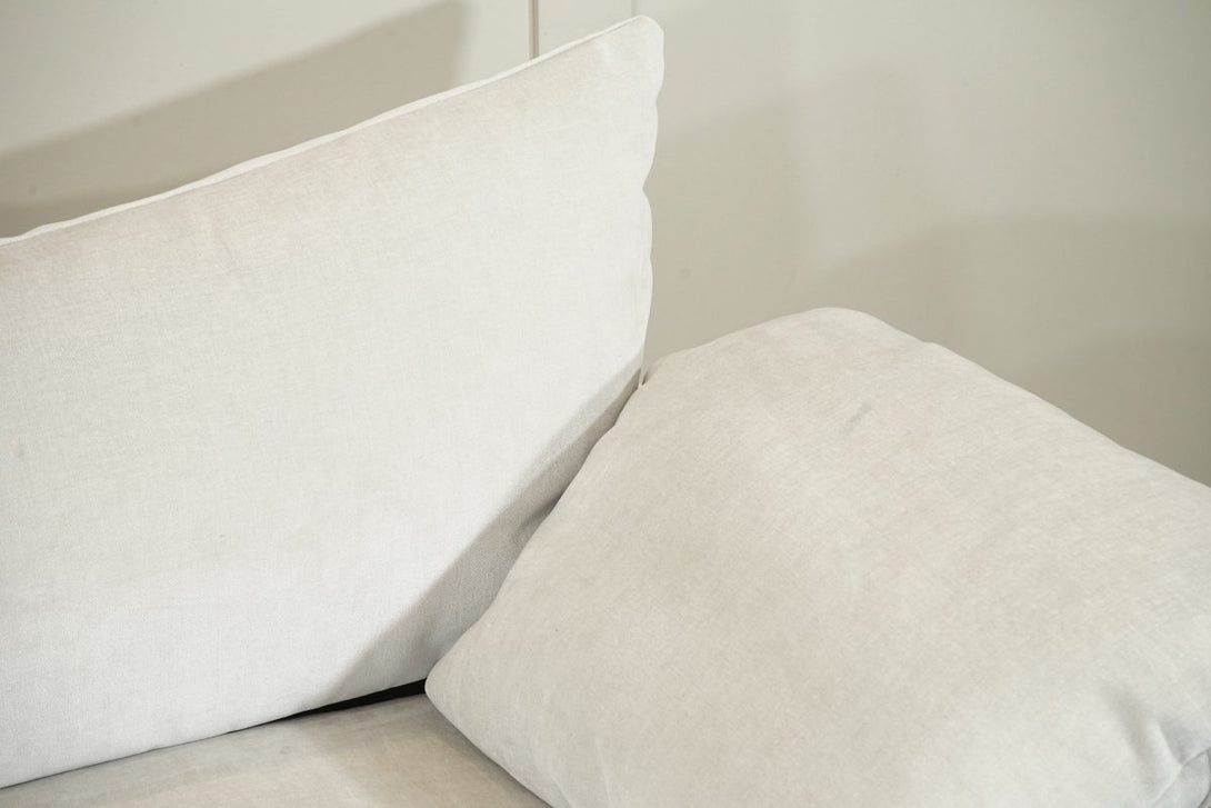 Hoxton Extra Large Chenille Fabric 4 Seater Sofa, Dusk Ecru