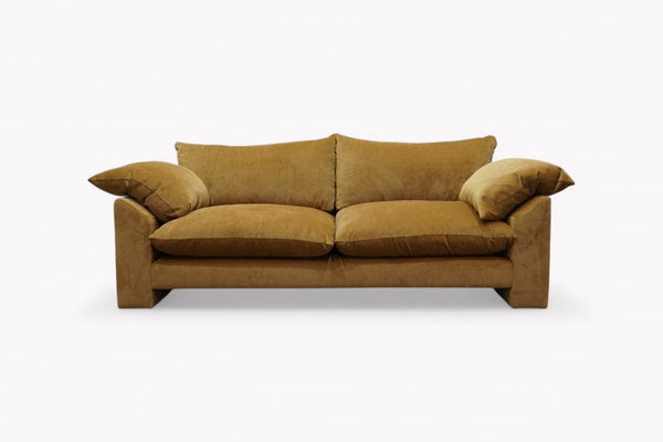 Hoxton Large 3 Seater Sofa, Dusk Chenille Gold