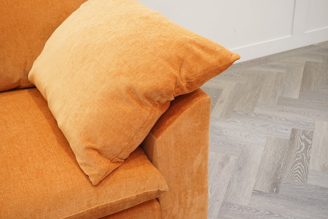 Hoxton Large 3 Seater Sofa, Dusk Marmalade Orange
