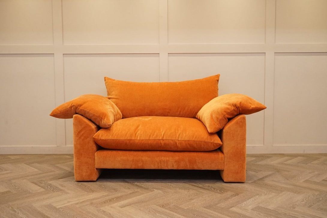 Hoxton Snuggler Chair, Dusk Chenille Marmalade