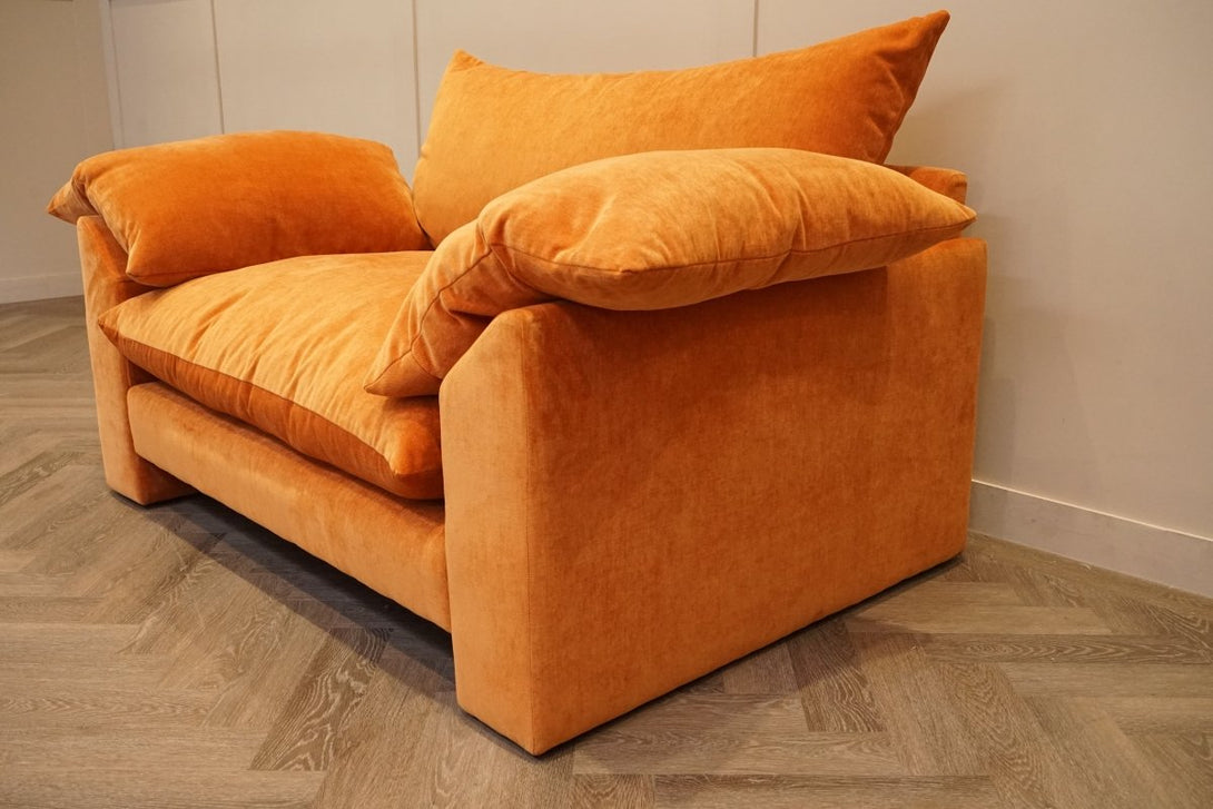 Hoxton Snuggler Chair, Dusk Chenille Marmalade