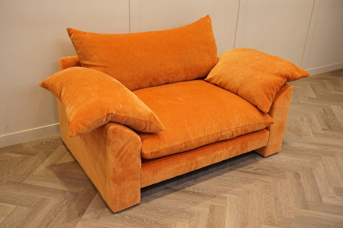 Hoxton Snuggler Chair, Dusk Chenille Marmalade