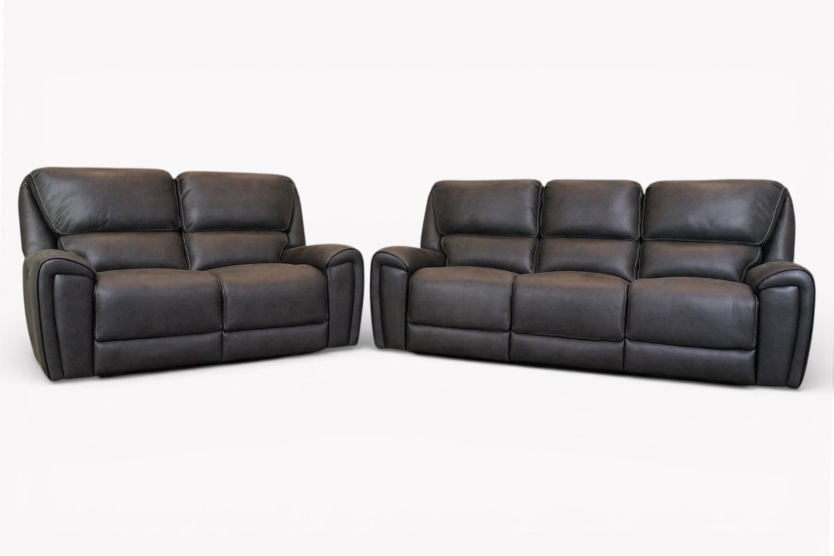 Hudson 3 + 2 Seater Power Reclining Sofa Set – Endurance Fabric – Graphite