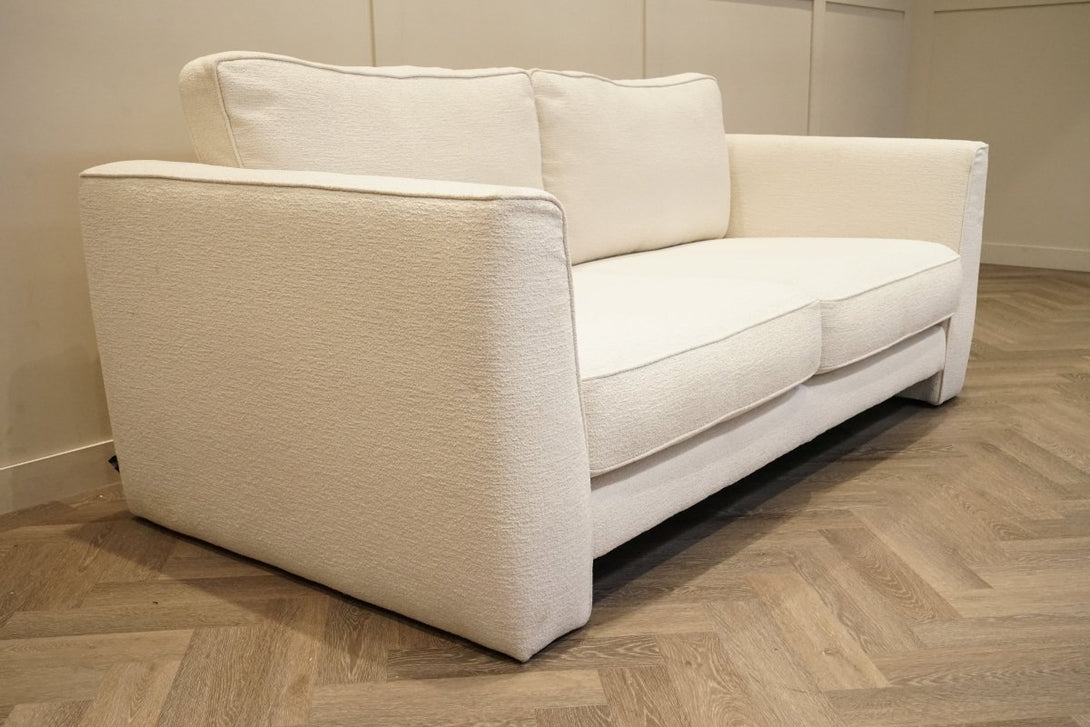 Huxham Large 3 Seater Sofa, Boucle Natural