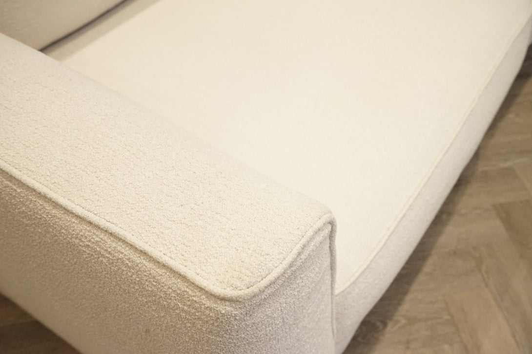 Huxham Large 3 Seater Sofa, Boucle Natural
