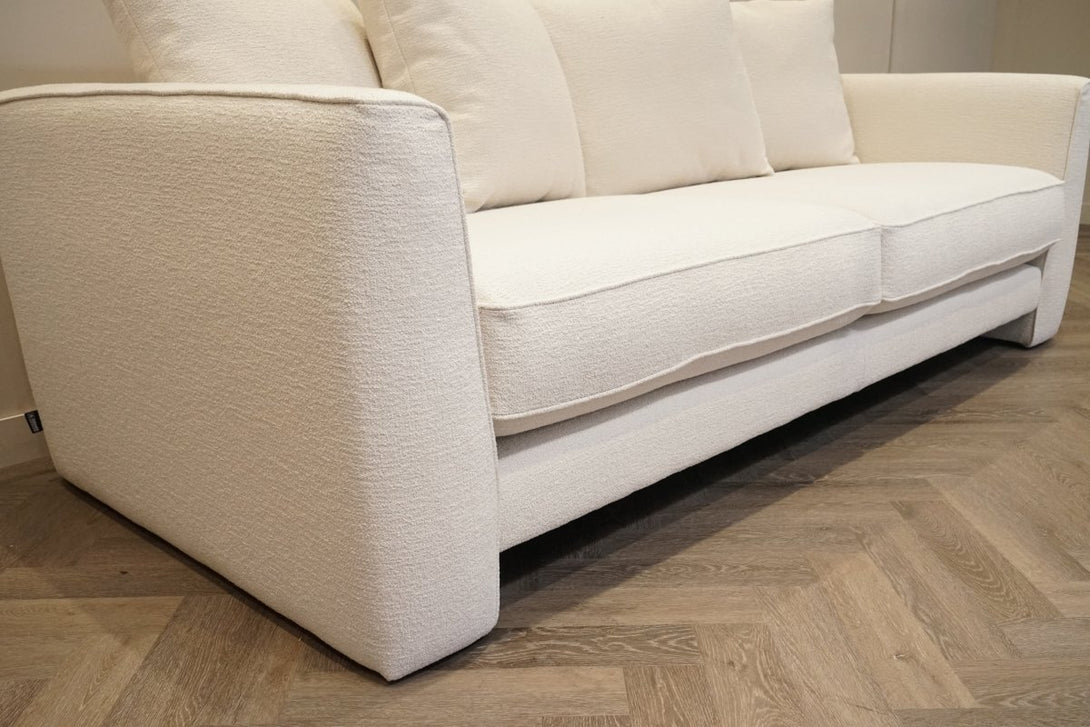 Huxham Large 4 Seater Sofa, Boucle Natural