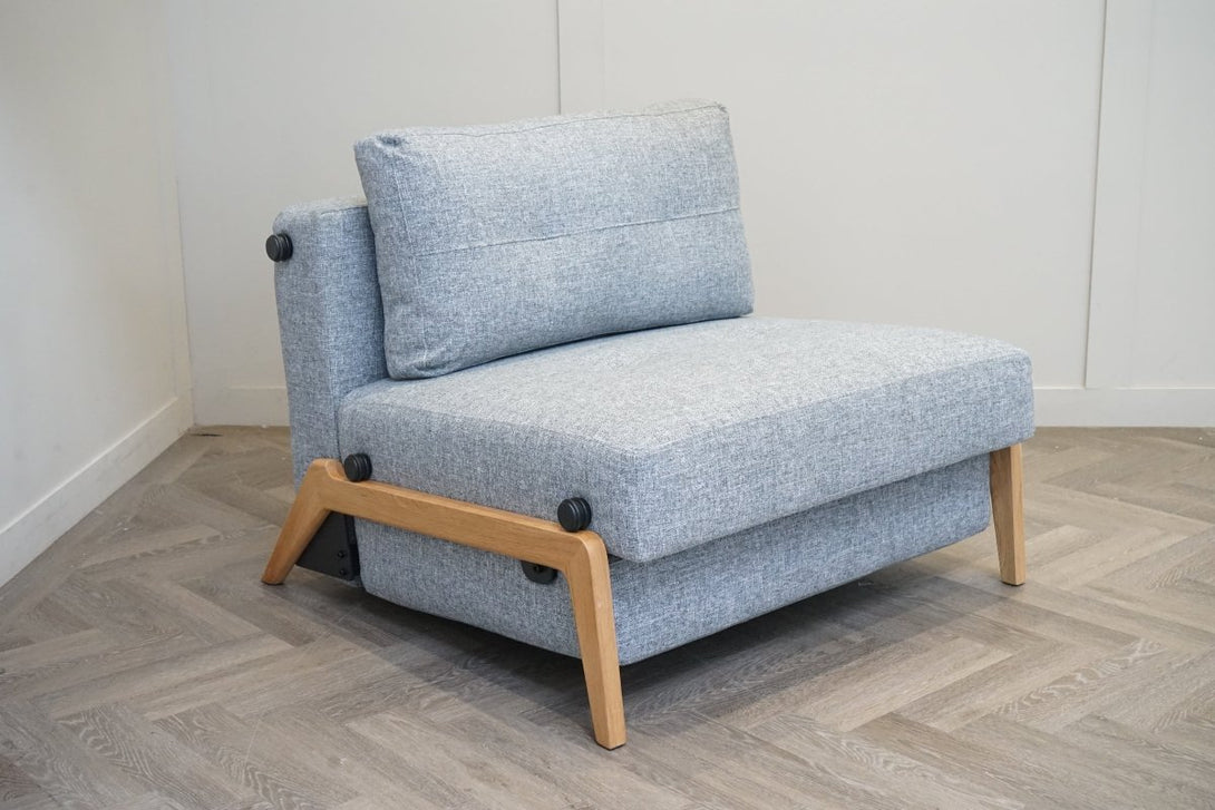Innovation Living Cubed 90 Armchair Bed, Twist Granite 565