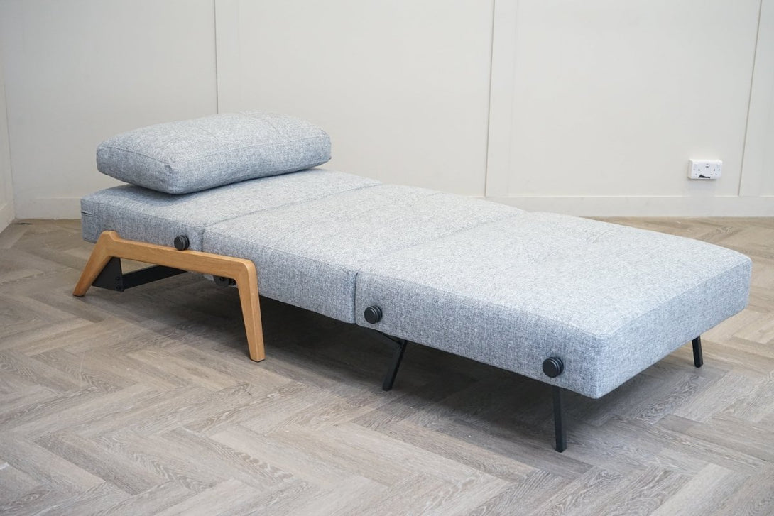 Innovation Living Cubed 90 Armchair Bed, Twist Granite 565