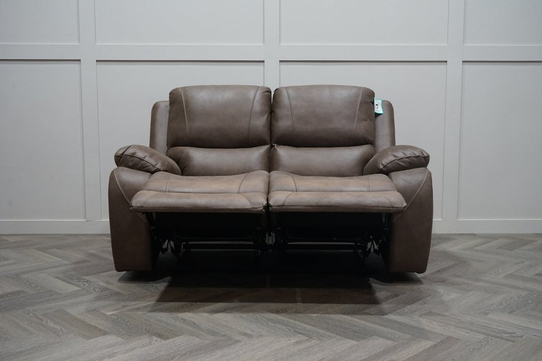 Isobel 2 Seater Manual Recliner Sofa, Endurance Chocolate