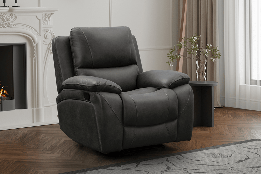 Isobel Manual Recliner Armchair, Endurance Charcoal