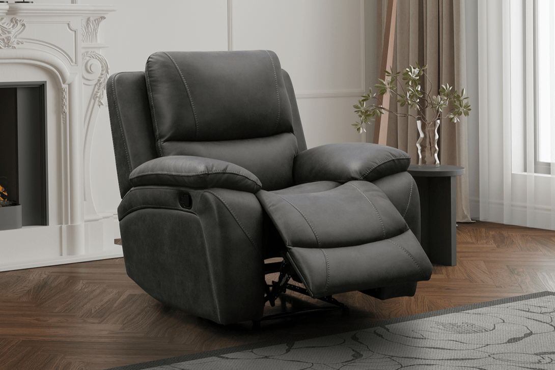 Isobel Manual Recliner Armchair, Endurance Charcoal