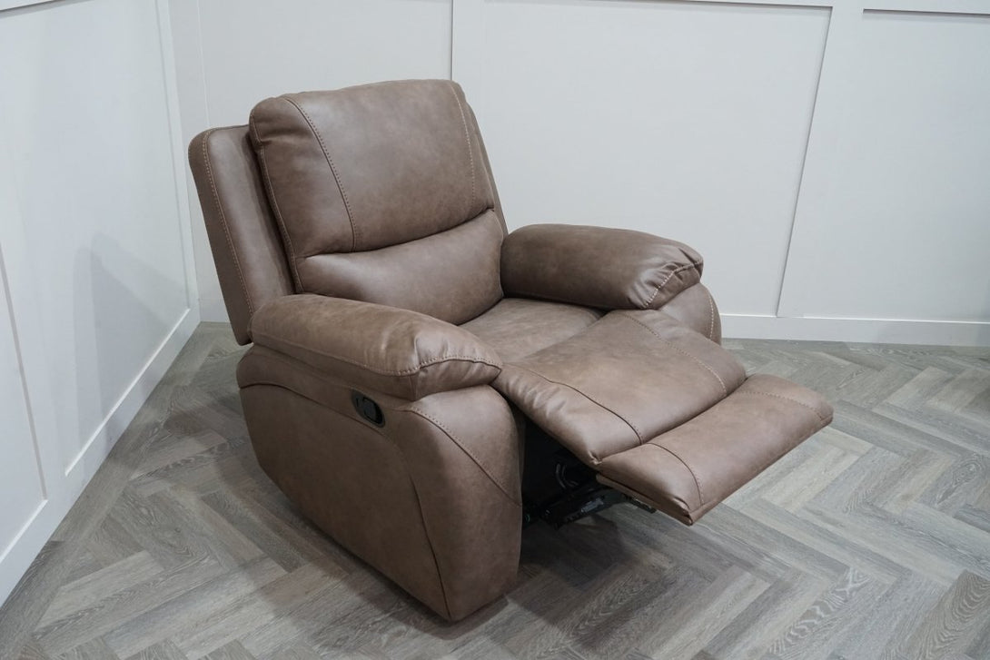 Isobel Manual Recliner Armchair, Endurance Chocolate