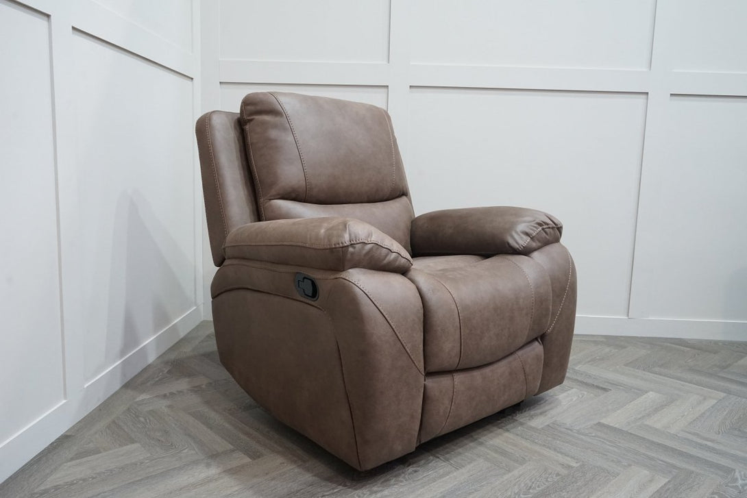 Isobel Manual Recliner Armchair, Endurance Chocolate