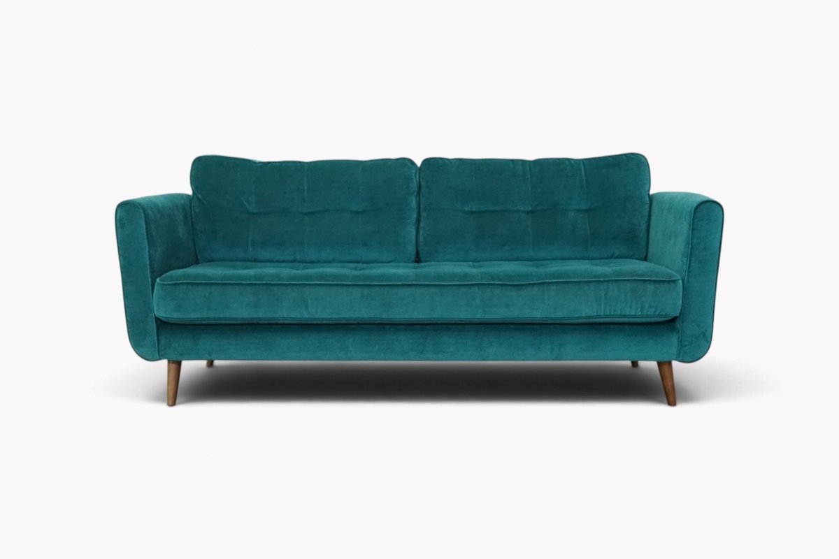 Ivy Fabric Large 3 Seater Sofa, Bandon Teal