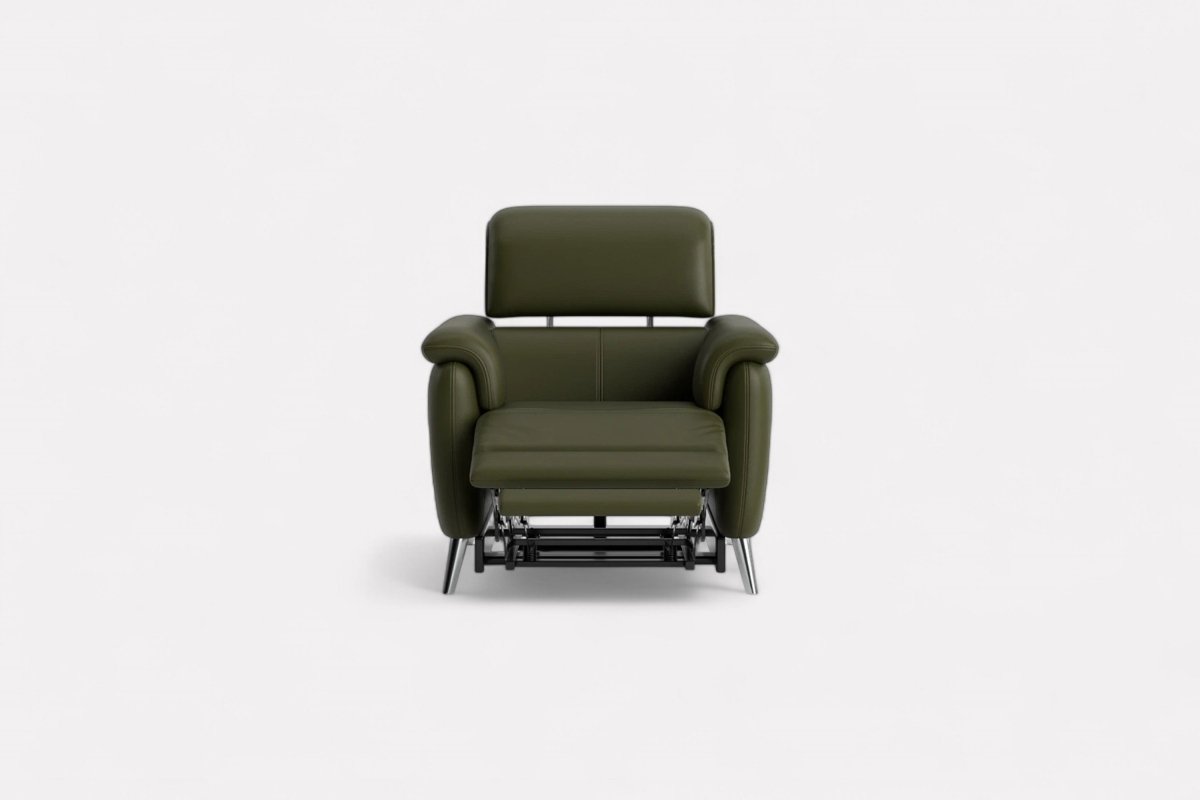 Jade Power Reclining Leather Armchair