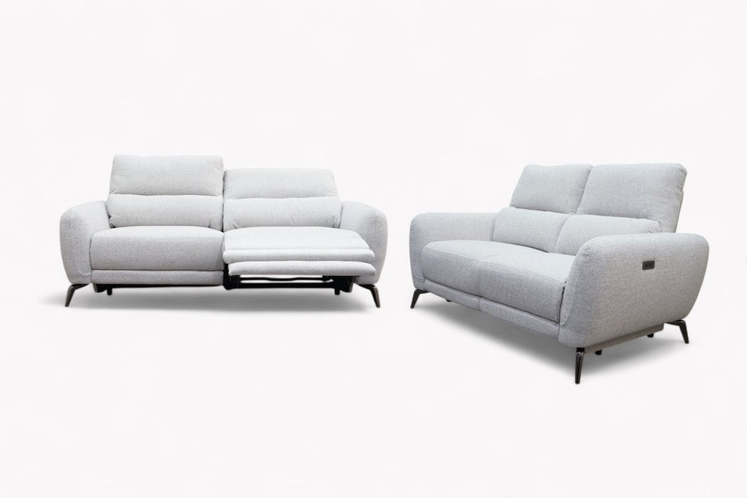 Jasmine 3 + 2 Seater Power Recliner Sofa Set, Cloudy Hug