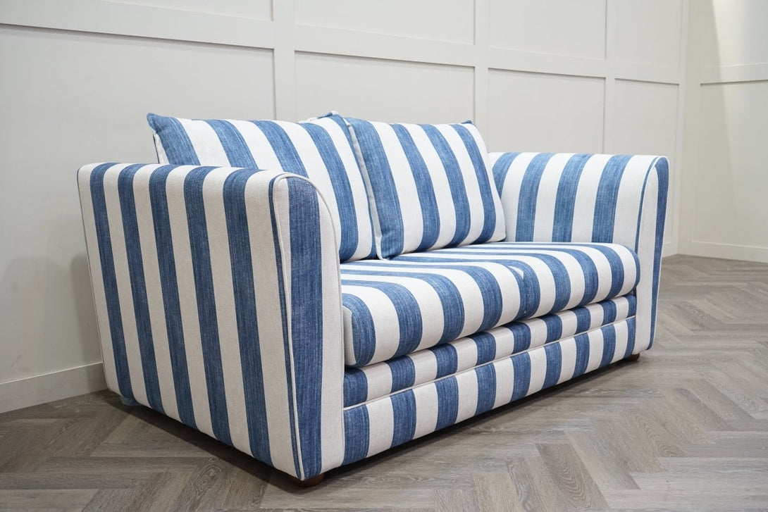 Joules Porthleven 3 Seater Sofa, Stripe Ocean