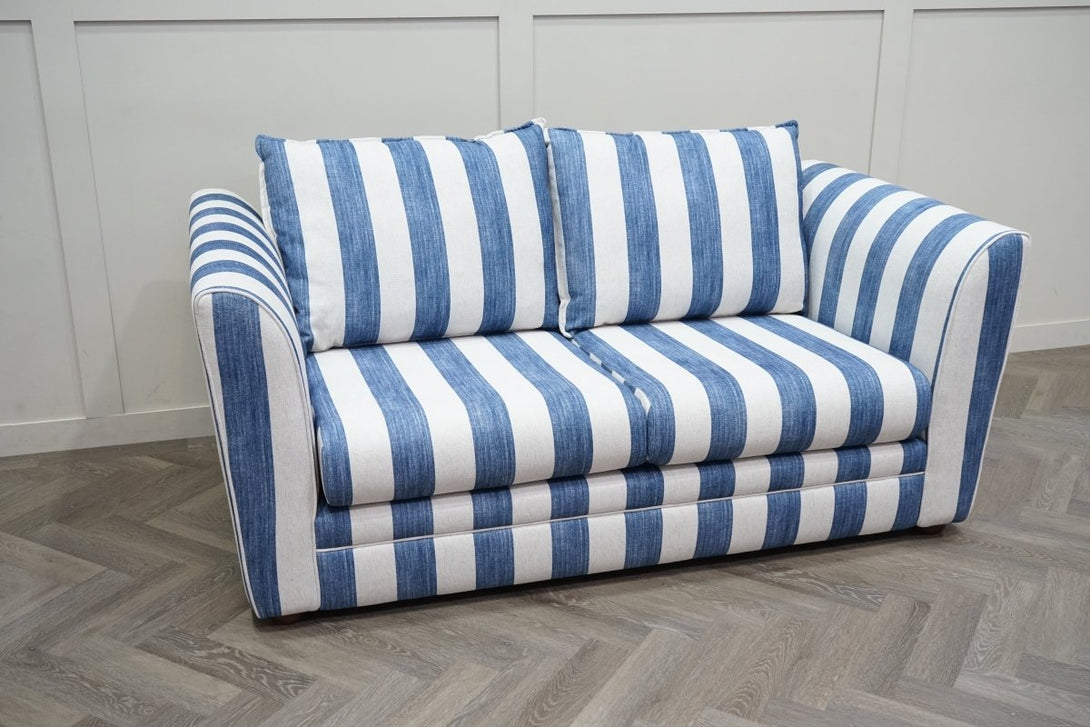 Joules Porthleven 3 Seater Sofa, Stripe Ocean