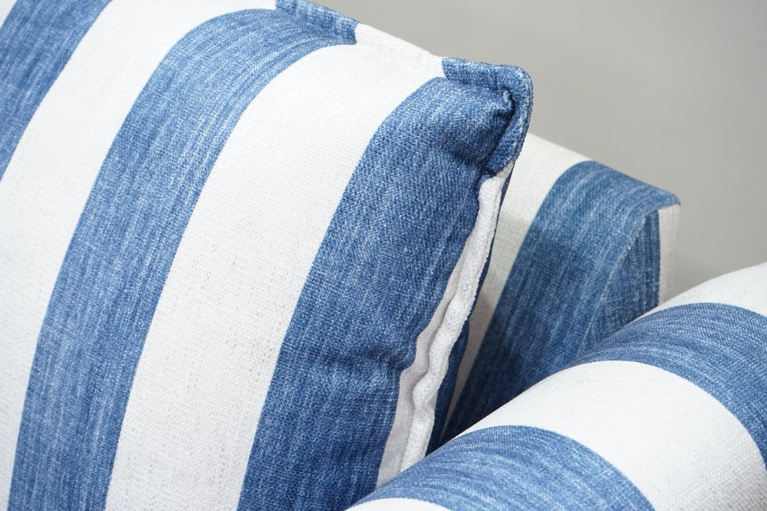Joules Porthleven 3 Seater Sofa, Stripe Ocean