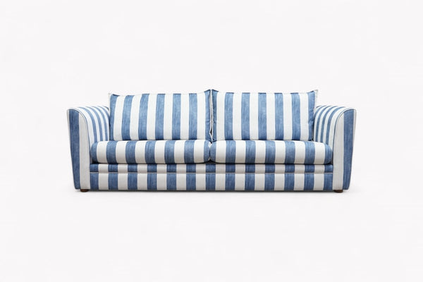 Joules Porthleven 4 Seater Sofa, Stripe Ocean