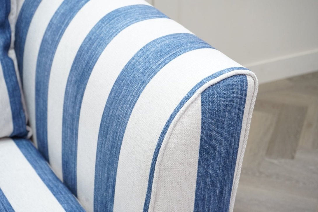Joules Porthleven Cuddler Sofa, Stripe Ocean