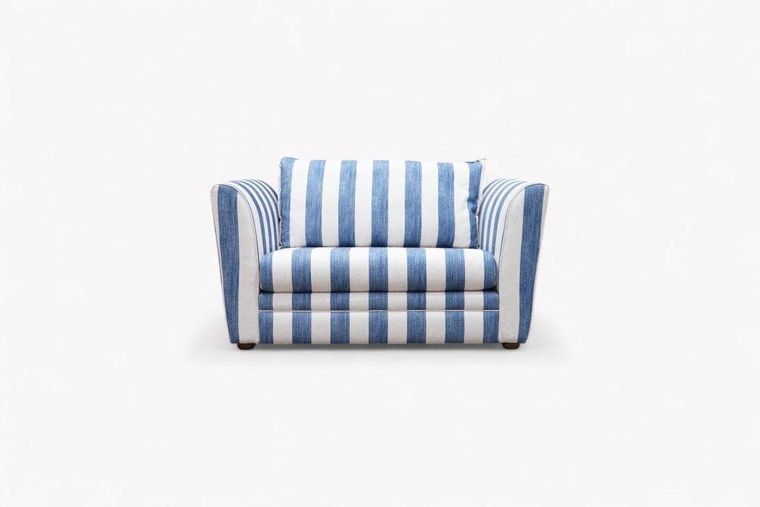 Joules Porthleven Cuddler Sofa, Stripe Ocean