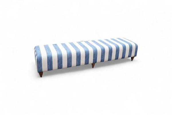 Joules Porthleven Large Bench Stool, Stripe Ocean