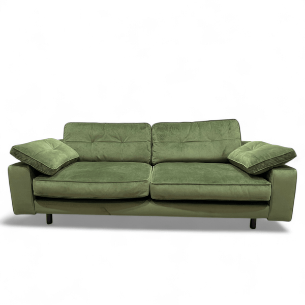 Kent 4 Seater Sofa, Grand Designs Green Velvet