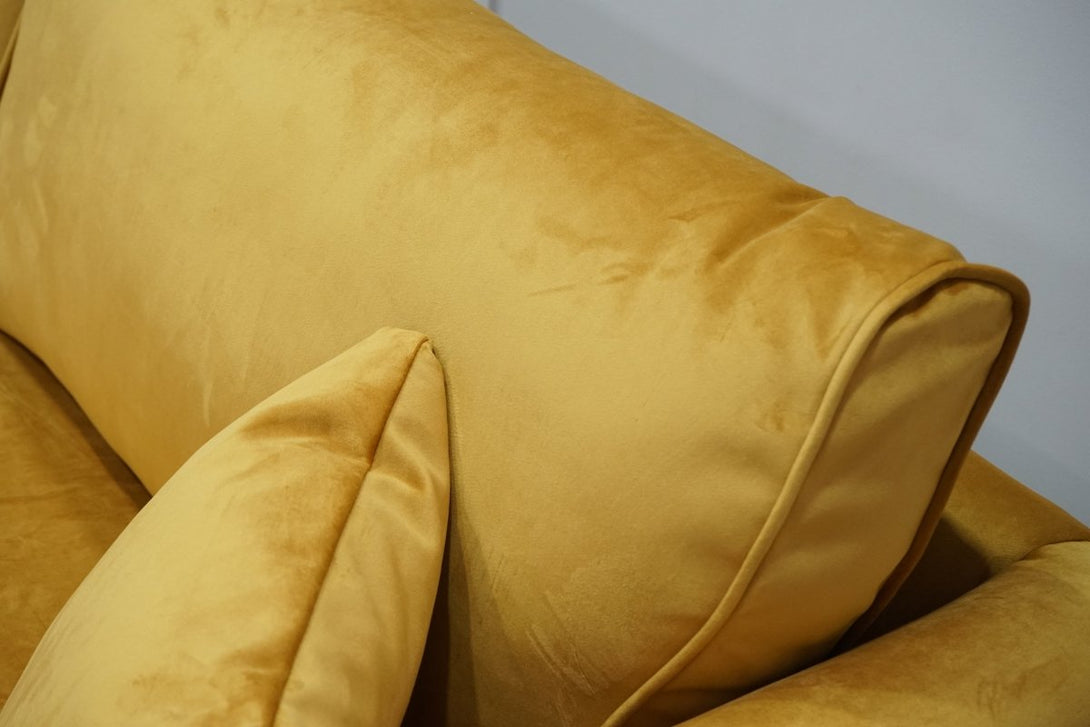 Keswick 4 Seater Sofa, Deluxe Velvet Mustard