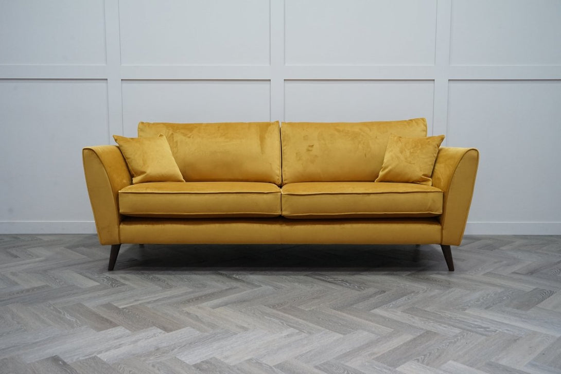 Keswick 4 Seater Sofa, Deluxe Velvet Mustard