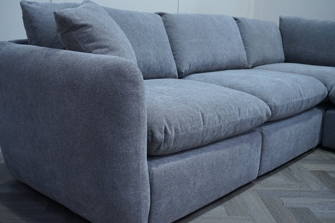 Kinsey Large Modular Corner Sofa, Steel Grey