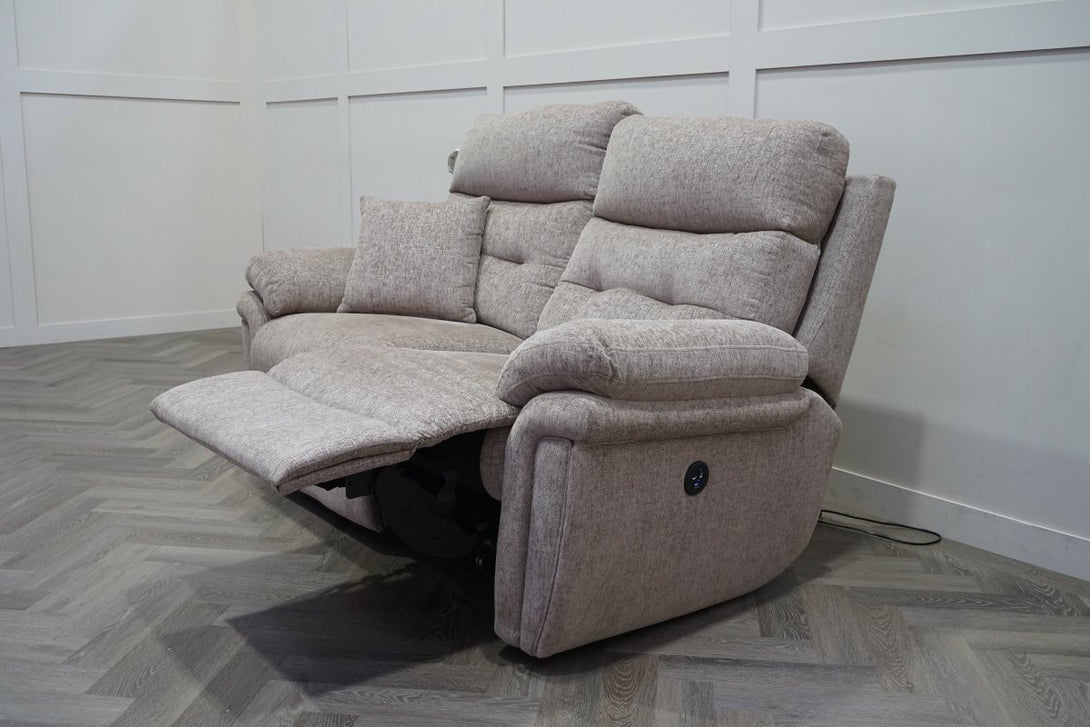 La - Z - Boy Baxter 2 Seater Power Recliner Sofa, Iona Caramel