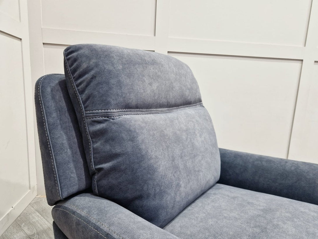 Lagos Manual Reclining Armchair, Pale Blue