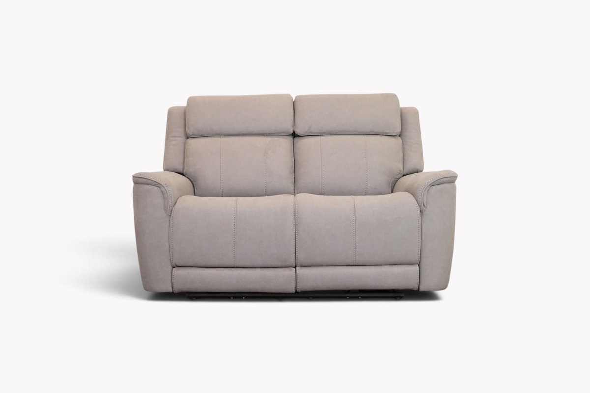 Langley Fabric Power Reclining 2 Seater Sofa, Luxe Grey