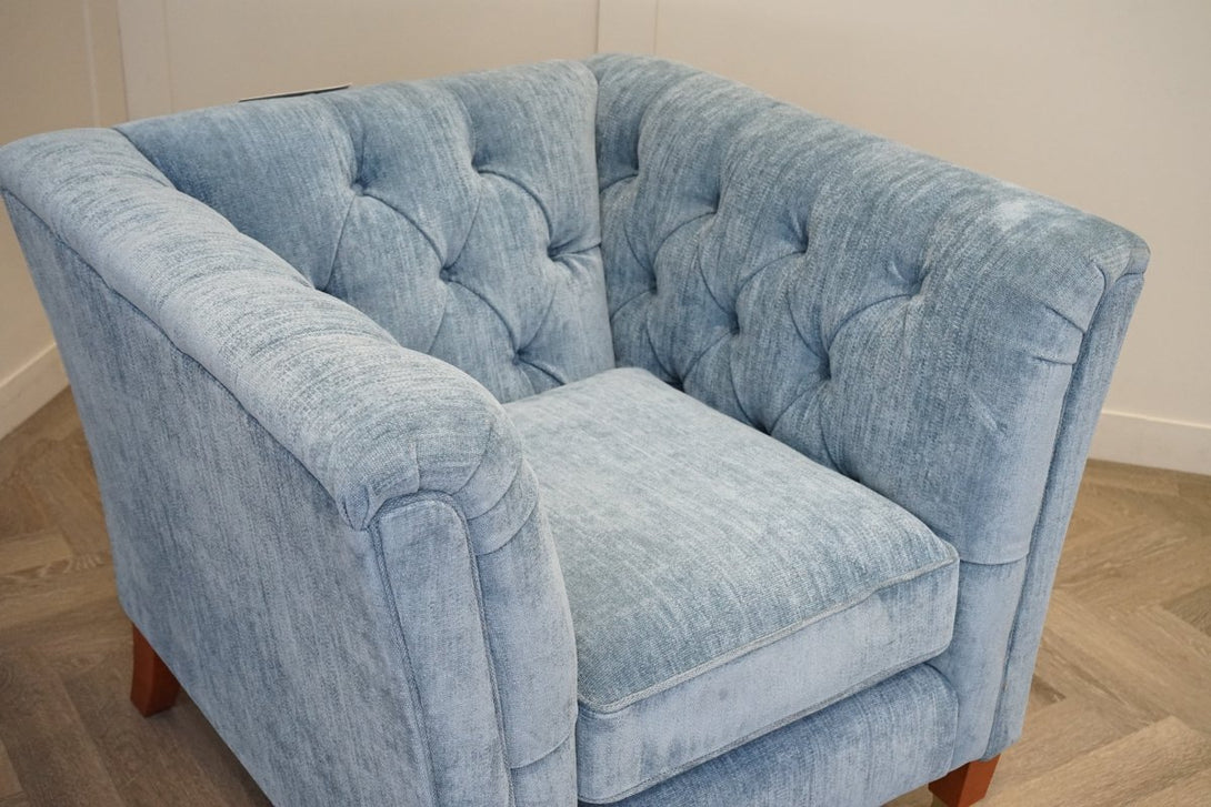 Laura Ashley Chatsworth Armchair, Orla Seaspray
