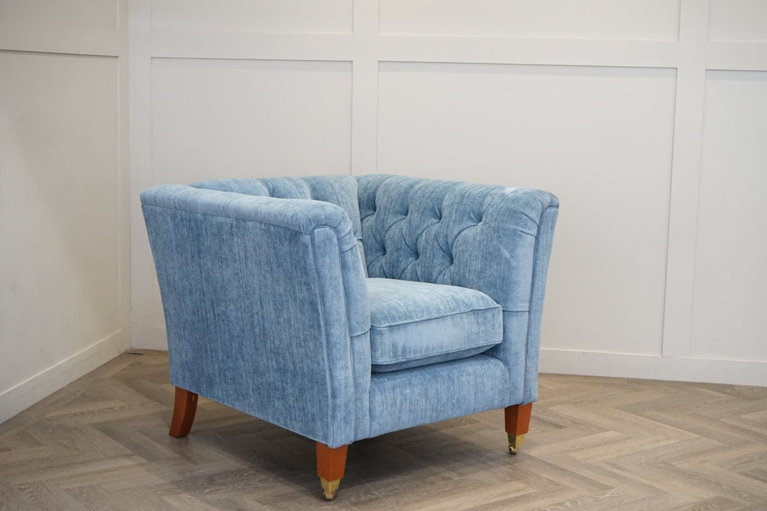Laura Ashley Chatsworth Armchair, Orla Seaspray