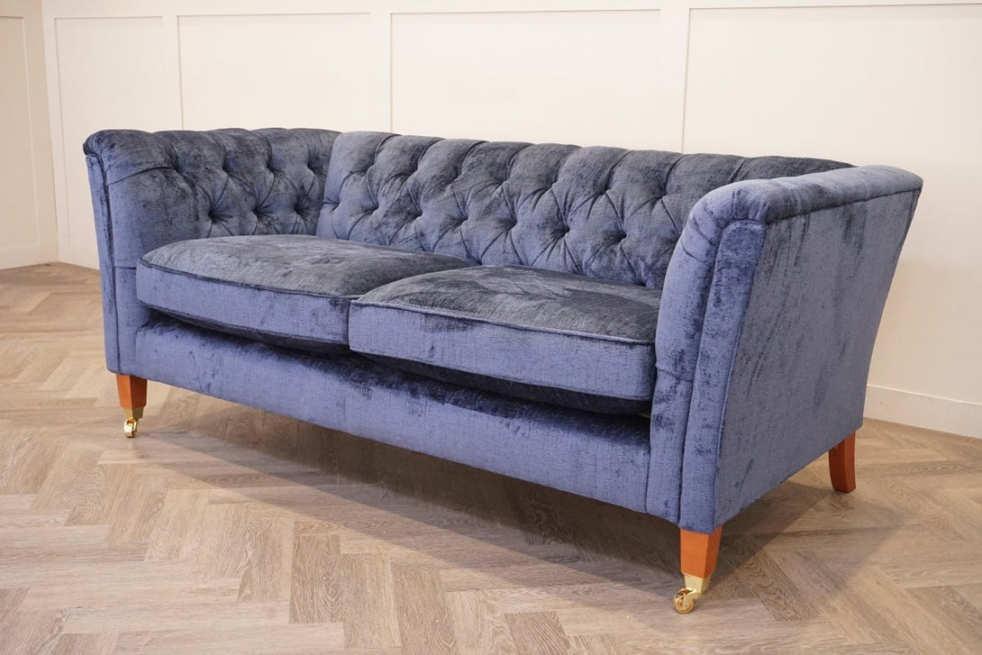 Laura Ashley Chatsworth Medium 2 Seater Sofa, Nantmor Midnght Navy