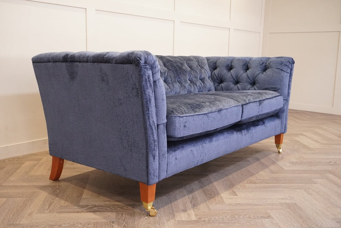 Laura Ashley Chatsworth Medium 2 Seater Sofa, Nantmor Midnght Navy