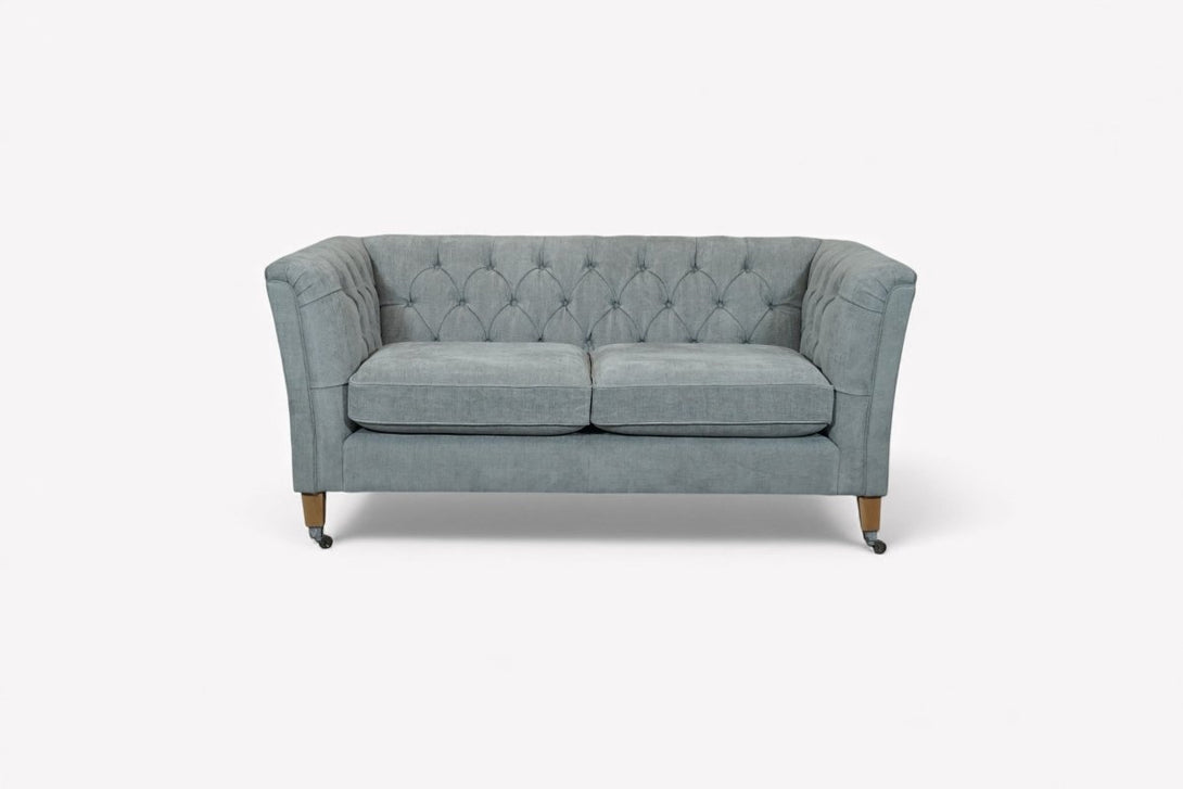 Laura Ashley Chatsworth Small 2 Seater Sofa, Orla Pale Steel