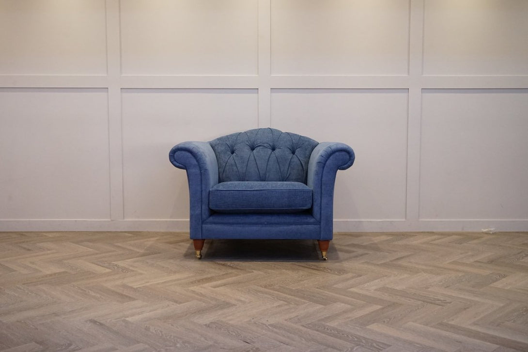 Laura Ashley Gloucester Armchair, Bainton Midnight Navy