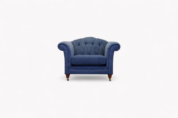 Laura Ashley Gloucester Armchair, Bainton Midnight Navy